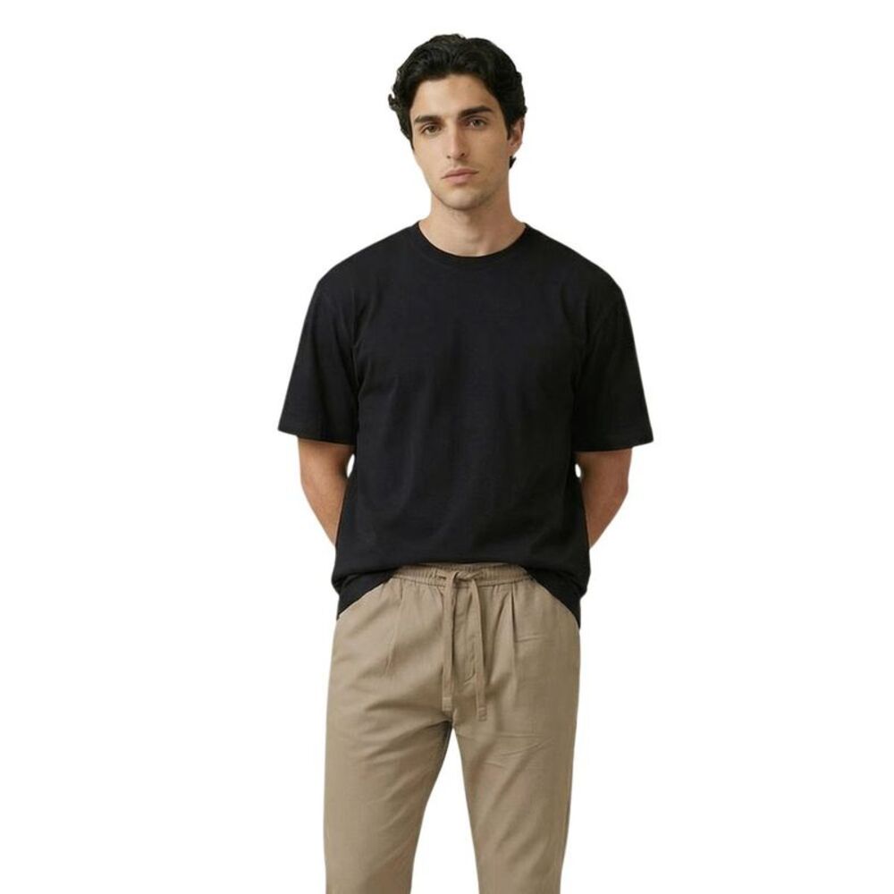 Gianni Lupo Black Cotton Men's T-Shirt